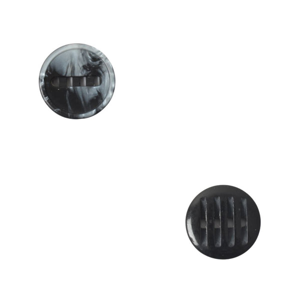 BUTTONS PLAIN 34INCH BLACK FREE