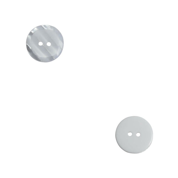 BUTTONS PLAIN 32INCH WHITE