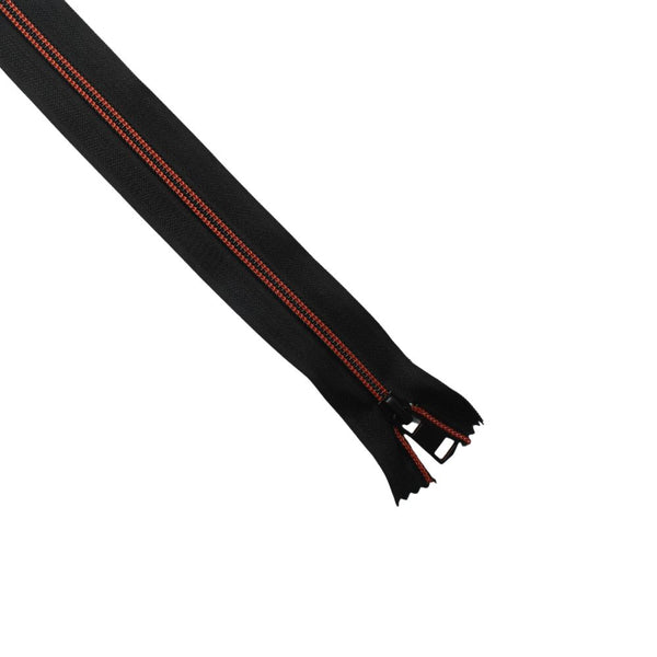 ZIPS FANCY E OPEN END RED 60CM