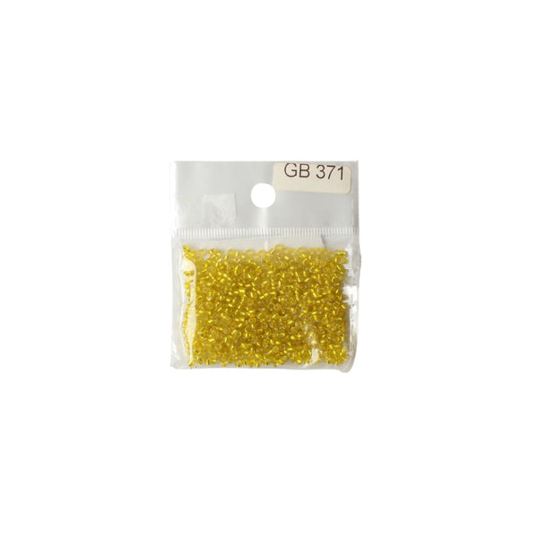 BEADS GLASS  YELLOW FREE