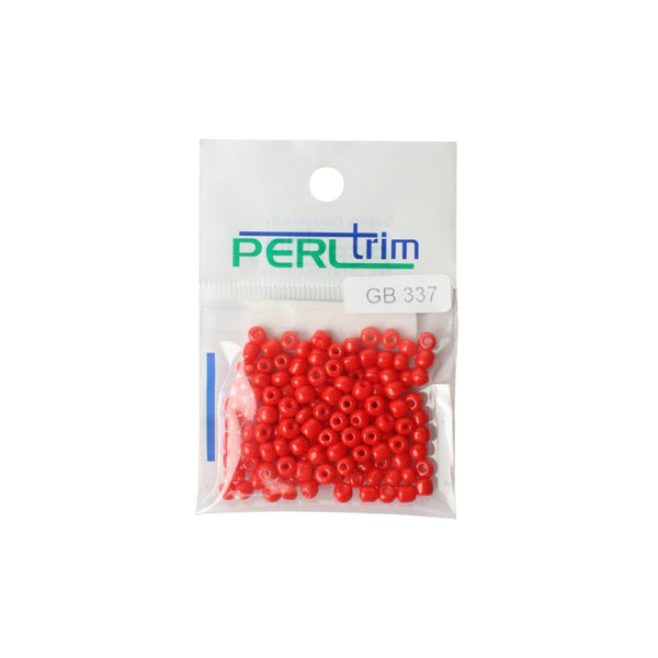 BEADS GLASS  RED FREE