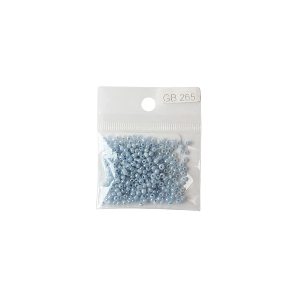BEADS GLASS  POWDER BLUE FREE