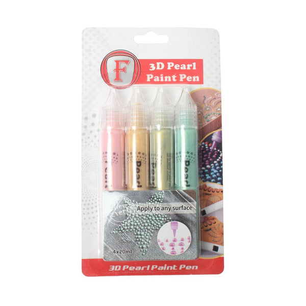 PENS - 3D PEARL PAINT SET MULTI FREE