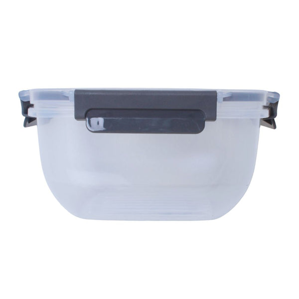 STORAGE BOX 900ML SQUARE  GREY FREE