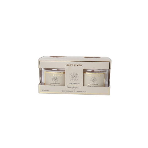 CANDLE SCENTED 2PCE CC5753000 GREY FREE