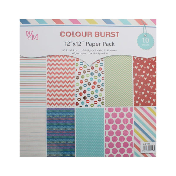 PAPER PACK COLOUR BURST  MULTI FREE CB1658