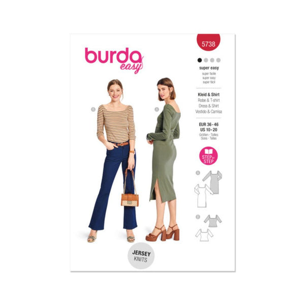 BURDA DRESS 10-20 5738