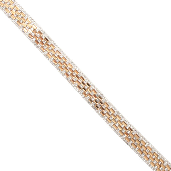 BRAID DIAMANTE  IRON-ON ROSE GOLD DNT013