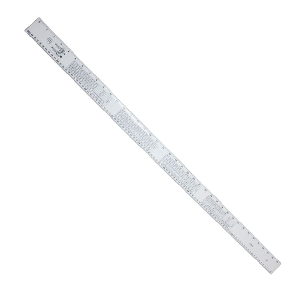 RULER - PLASTIC  1 METER  WHITE FREE