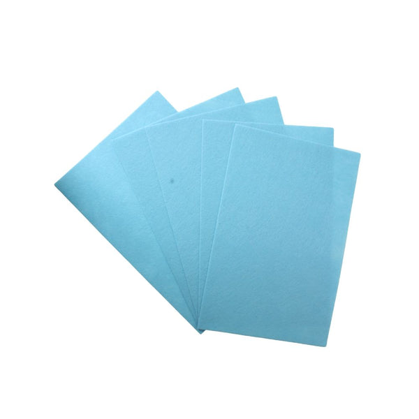 FELT PACK 1MM A4 5IN  BLUE CB135