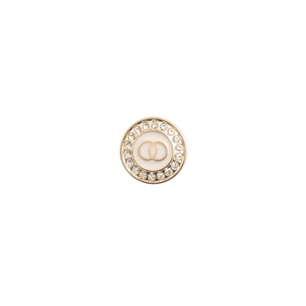 BUTTONS DIAMANTE 20MM  GOLD 045-3038
