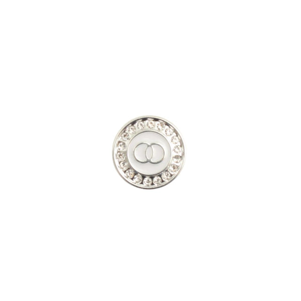 BUTTONS DIAMANTE 16MM  SILVER 045-3037