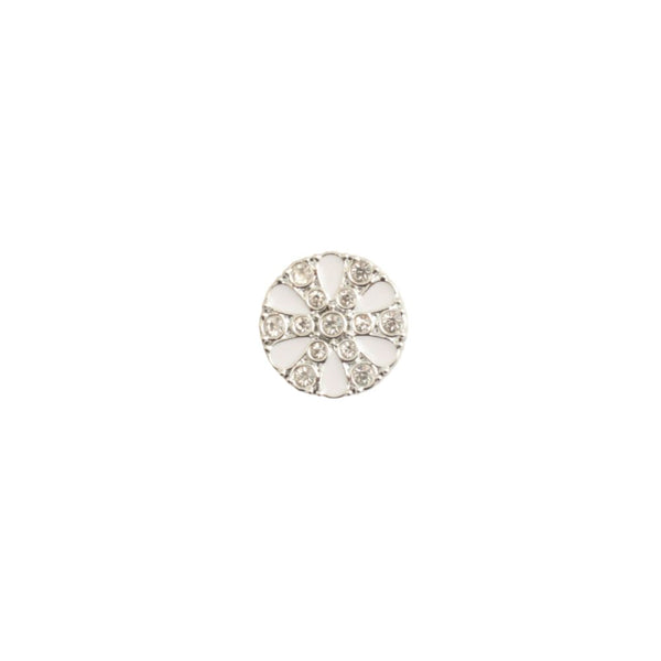 BUTTONS DIAMANTE 16MM  SILVER FREE