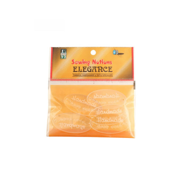 LABELS HAND MADE ACRYLIC CLEAR 047-1084