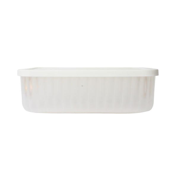 STORAGE BASKET WITH LID  ABY-4535 WHITE SMALL