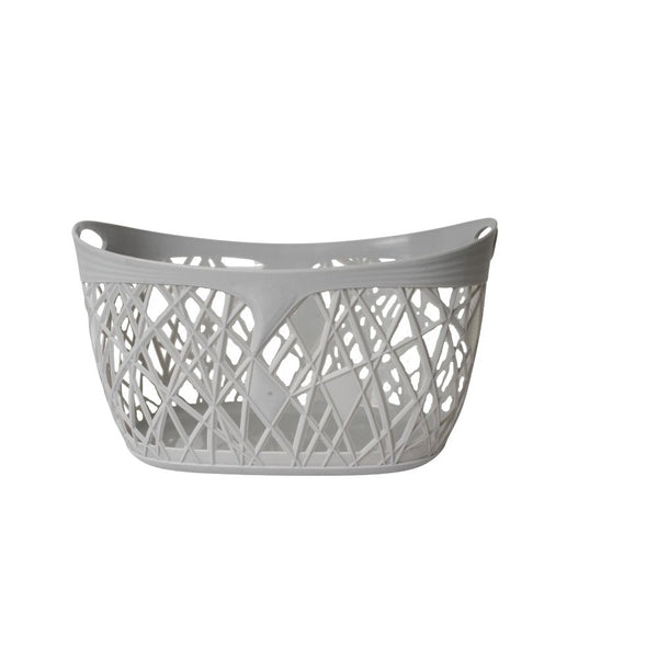 BASKET STORAGE OVAL ABY-3628 GREY SMALL