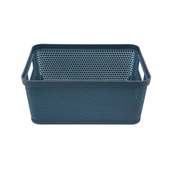 BASKET KNIT SMALL BLUE