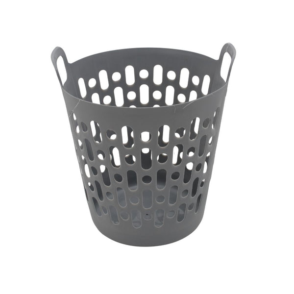 LAUNDRY BASKET FLEX 45L GREY FREE