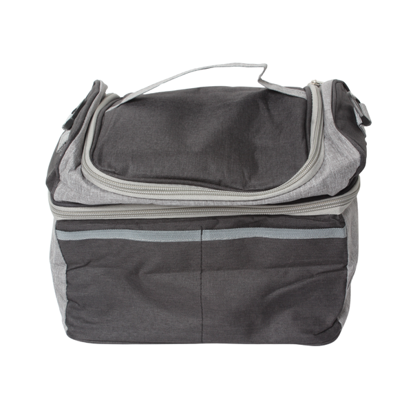 LUNCH BAG DBL LAYER BLACK FREE