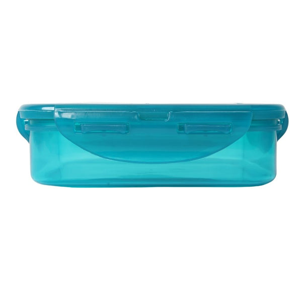 CONTAINER SQUARE CLIP LOCK TURQUOISE FREE