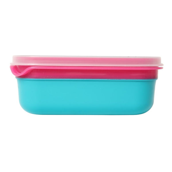 FOOD SAVER 2 TONE SQUARE 720ML TURQUOISE FREE