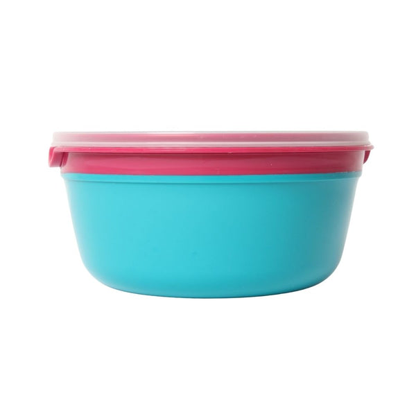 FOOD SAVER 2 TONE ROUND 1000ML TURQUOISE FREE