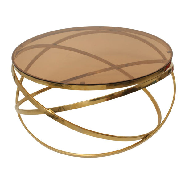 COFFEE TABLE GOLD LRG