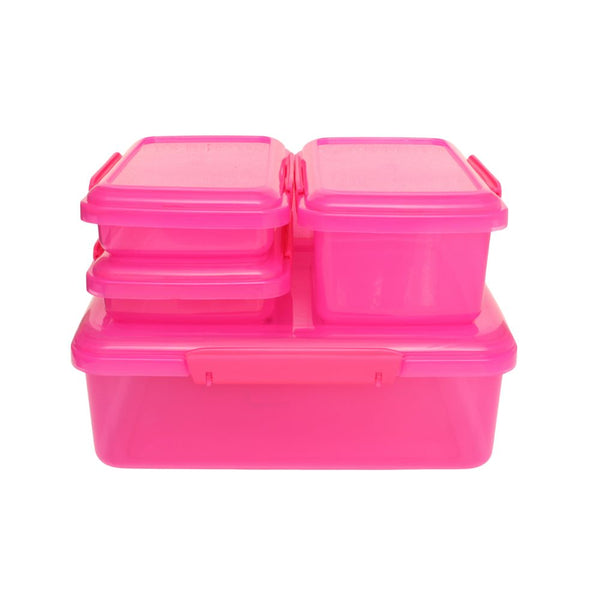 CONTAINER CLIP LOCK 4PCS PINK