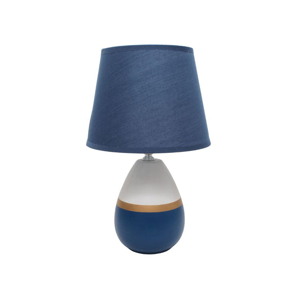 LAMP BEDSIDE GOLD/BLUE