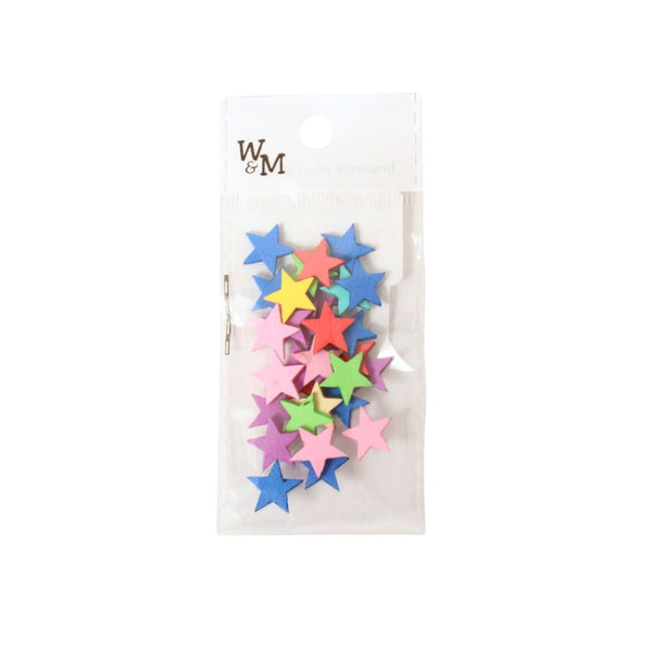 FOAM DECOR STARS 15MM MULTI CB2423