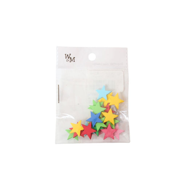 FOAM DECOR STARS 20MM MULTI CB2424
