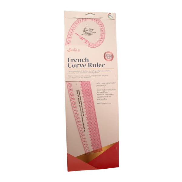 RULER FRENCH  CURVE METRIC  CLEAR M906