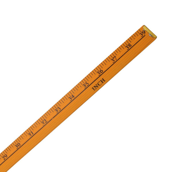 RULER WOODEN 1MTR YELLOW FREE