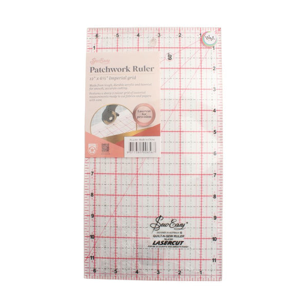 PATCHWORK RULER 12" X 6.5" CLEAR FREE
