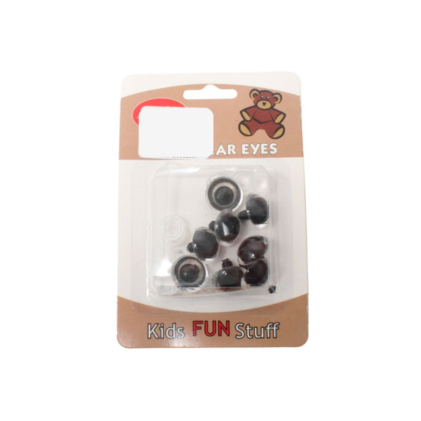 TEDDY BEAR EYES 21MM  BLACK FREE
