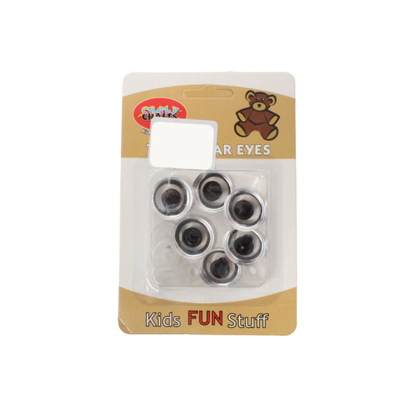 TEDDY BEAR EYES 24MM  BLACK FREE