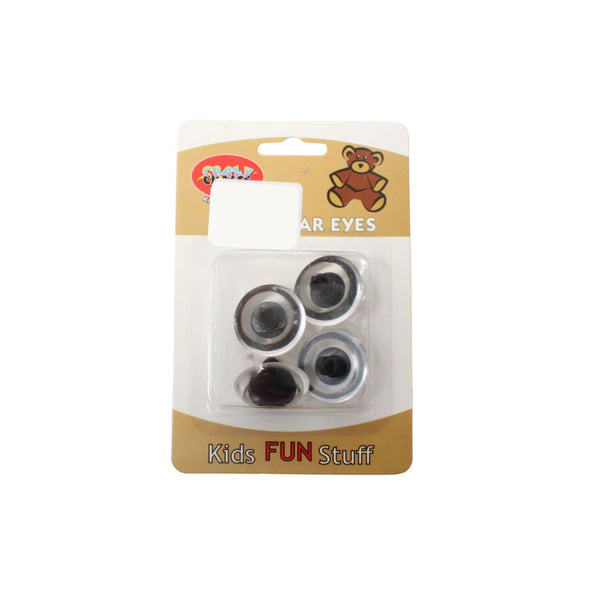 TEDDY BEAR EYES 30MM BLACK FREE