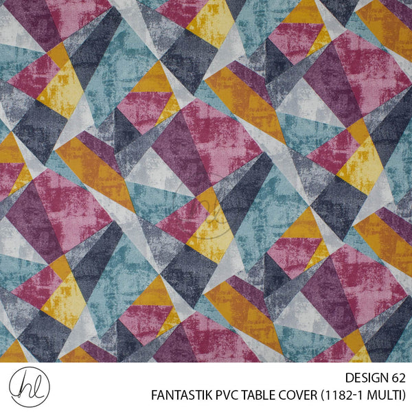 FANTASTIK PVC TABLE COVER (DESIGN 62) (140CM) (PER M) (MULTI)