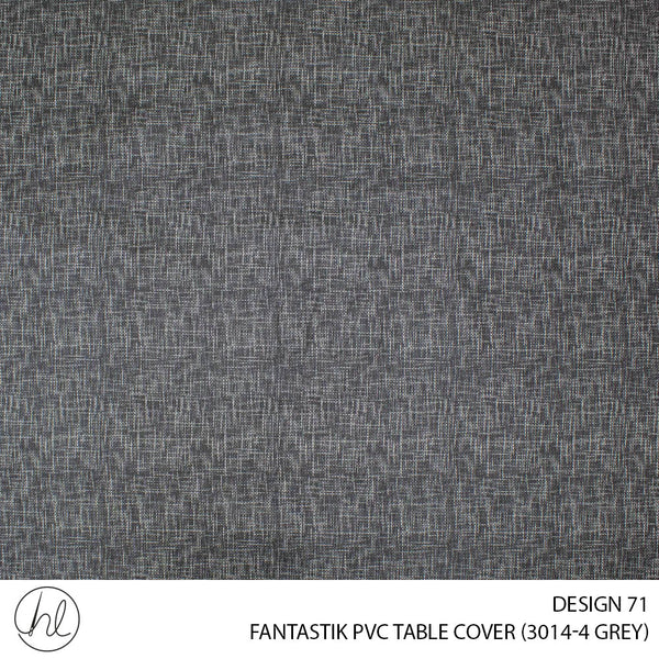 FANTASTIK PVC TABLE COVER (DESIGN 71) (140CM) (PER M) (GREY)