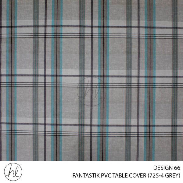 FANTASTIK PVC TABLE COVER (DESIGN 66) (140CM) (PER M) (GREY)