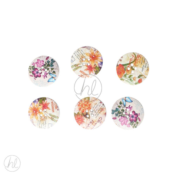 BUTTONS WOODEN  MULTI FREE