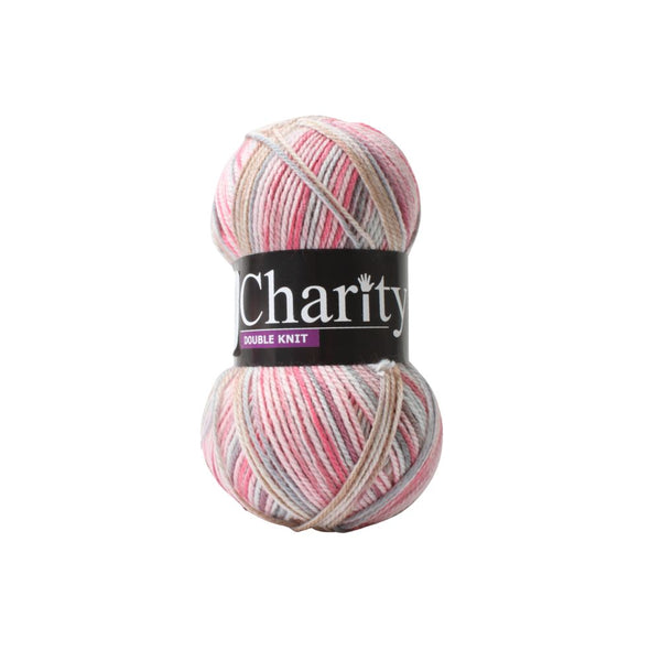CHARITY P/SKEIN PRINT D.K 100G ROSE 233