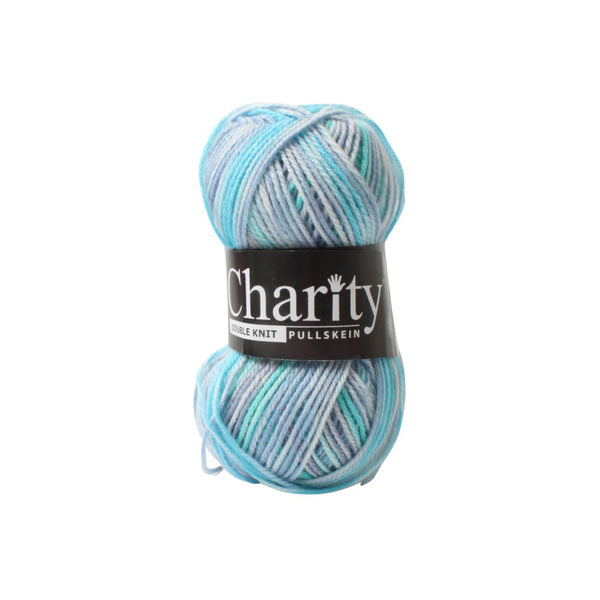 CHARITY P/SKEIN PRINT D.K 100G BLUE 237