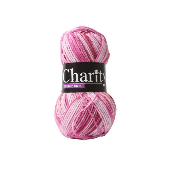 CHARITY P/SKEIN PRINT D.K 100G FROSTED PINK 221
