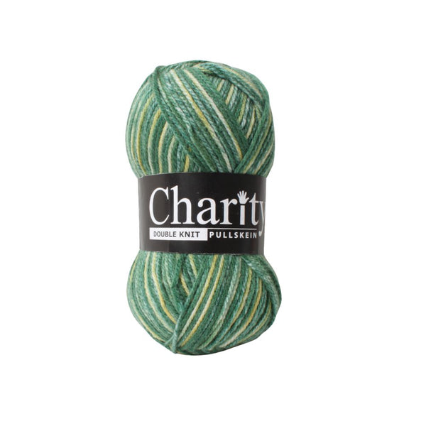 CHARITY P/SKEIN PRINT D.K 100G GREEN 'N GOLD 321