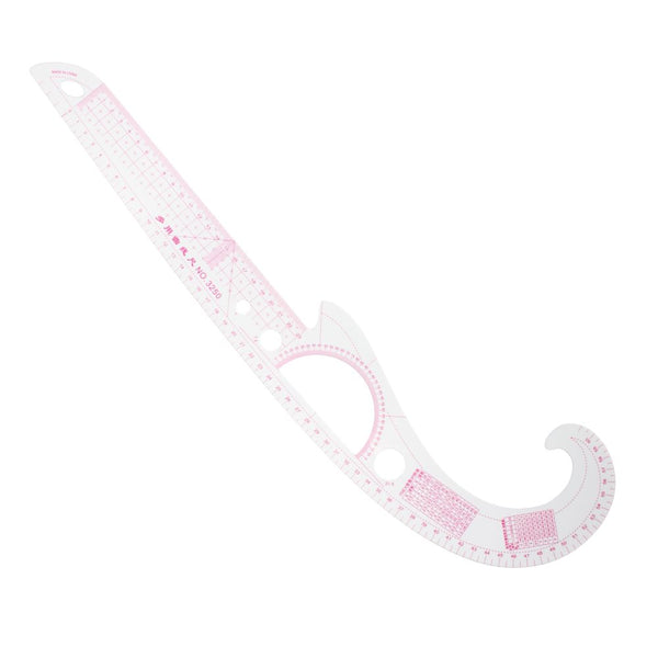 RULER FRENCH CURVED CLEAR