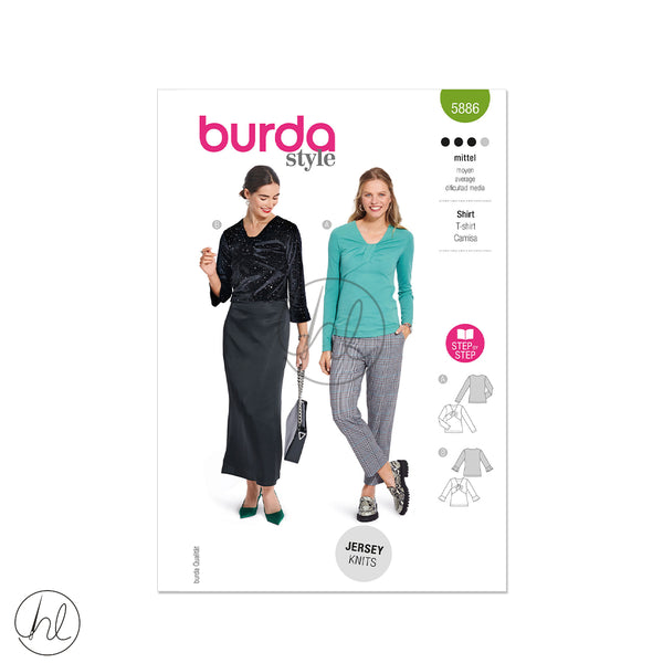 BURDA PATTERN (B5886) (GREEN)