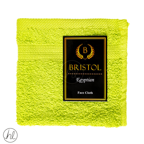 Bristol Egyptian (Face Cloth) (Lime) (30X30cm)
