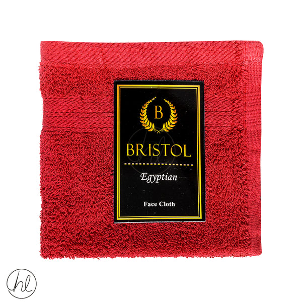 BRISTOL EGYPTIAN (FACE CLOTH) (RED) (30X30CM)
