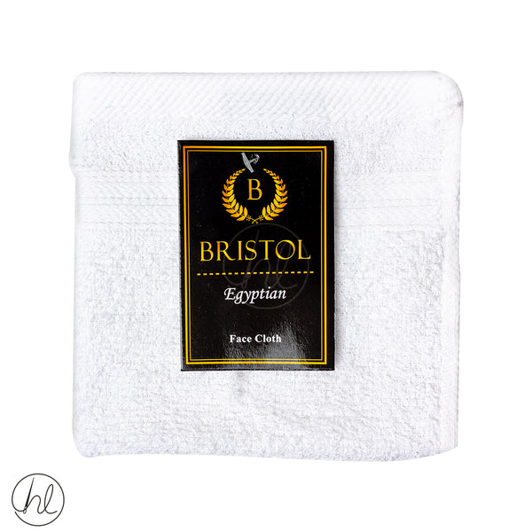Bristol Egyptian (Face Cloth) (White) (30X30cm)